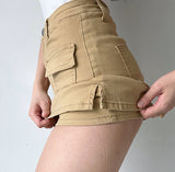 lovefery - New Revolution Denim Pocket Skirt