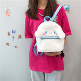 New Cute Cartoon Big Ear Dog Backpack Student Backpack Furry Girlish Bag