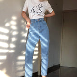 lovefery - Classic Tapered Mom Jeans ~ HANDMADE