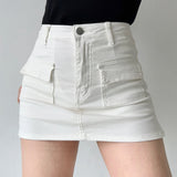 lovefery - New Revolution Denim Pocket Skirt