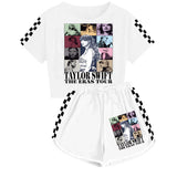 LOVEFERY Taylor Swift Boys and Girls T-shirt Shorts Sports Pajamas Children Suit 926