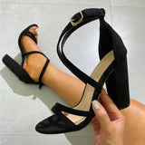 A Chic Vibe Platform Block Heels