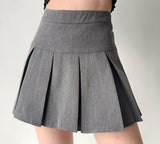 lovefery - Academia High-Waisted Pleated Skirt