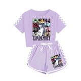 LOVEFERY Taylor Swift Boys and Girls T-shirt Shorts Sports Pajamas Children Suit 926