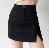 lovefery - New Look Split Denim Skirt