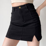 lovefery - New Look Split Denim Skirt