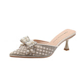 LoveFery Women's Summer Including Refined French Style Bow Heels