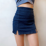 lovefery - Denim Split Skirt