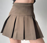 lovefery - Academia High-Waisted Pleated Skirt