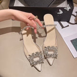 LoveFery Women's Outdoor Summer Korean Style Rhinestone Pearl Word Slippers