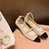 Su Cojin  Style Retro Debutante Style High Heels Buckle Mary Jane Shoes Kitten Heel Women's Shoes  New Single Layer Shoes