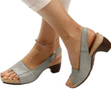 LoveFery Trendy Slouchy Women's Spring Buckle Chunky Heels