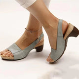 LoveFery Trendy Slouchy Women's Spring Buckle Chunky Heels