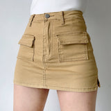 lovefery - New Revolution Denim Pocket Skirt