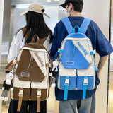 Middle School Student Schoolbag Female New Work Clothes Large Capacity College Student Couple Backpack Mori Style Boy Elementary School Students Backpack