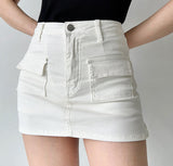 lovefery - New Revolution Denim Pocket Skirt