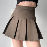 lovefery - Academia High-Waisted Pleated Skirt