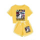 LOVEFERY Taylor Swift Boys and Girls T-shirt Shorts Sports Pajamas Children Suit 926