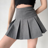 lovefery - Academia High-Waisted Pleated Skirt