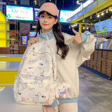 Girl Heart Cute Big Ear Dog Schoolbag Ins Female College Student Junior and Middle School Students Large Capacity School Storage Schoolbag Cute