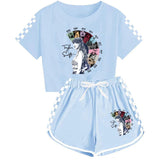 LOVEFERY Taylor Swift Boys and Girls T-shirt Shorts Sports Pajamas Children Suit 926