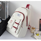 Customized Schoolbag Female Junior High School Student High School Student Girl Student Large-Capacity Backpack  New Backpack