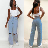 lovefery Tayden High Rise Distressed 90s Flare Denim