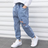 LOVEFERY Boys' Jeans  Spring and Autumn New Children's Clothing Factory Wholesale Toddler Children Teens Boy Student Children's Pants