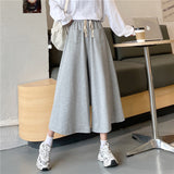 lovefery  High Waist Casual Pants for Women Spring and Autumn Thin  New Loose Black Wide Leg Pants for Women