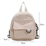 lovefery - Corduroy Mini Women&#39;s Backpacks Female Bag Phone Purse Pouch Rucksack For Teen Girls Fashion Casual Small Shoulder Bags