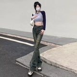 lovefery Micro Flared Pants, Spring And Autumn Pants, High Waisted Jeans, Minimalist New Style, Fashionable Harajuku Women's Trend