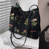 LoveFery - Luxury Brand Large Flowers Tote Bag New High-quality Fabric Women's Designer Handbag High Capacity Shoulder Bags