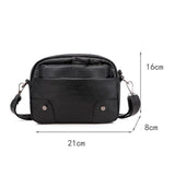 LoveFery - Fashion Women Soft PU Leather Solid Color Crossbody Shoulder Messenger Bag Casual Ladies Small Handbags Flap Coin Purse