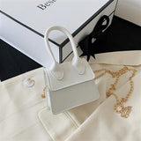 LoveFery - Mini Small Square bag Fashion New Quality PU Leather Women's Handbag Crocodile pattern Chain Shoulder Messenger Bags