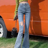 lovefery Women Pant Woman Jeans High Waist Denim Pants Wide Leg Denim Clothing Blue Jeans Vintage Quality  Fashion Straight Pants