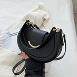 LoveFery - Half Moon Women Shoulder Bags Winter Simple Design Stylish Underarm Bag New High Quality Handbags Purse