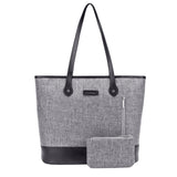 lovefery - UtoteBag Women 15.6 Inch Laptop Tote Bag Notebook Shoulder Bag Lightweight Multi-Pocket Nylon Business Work Office Briefcase