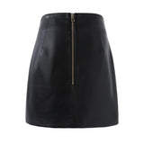 Saanvi Asymmetrical Vegan Leather Skirt