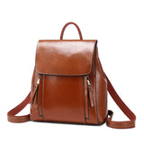 lovefery - Genuine Leather Women Backpack Rucksack Cross body Shoulder Bag Girls School Female Natural Skin Book Laptop Messenger Bags