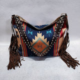 LoveFery - High Quality Design Women Shoulder Bag Fashion Personality Model Bag Retro Handwoven Tassel Cotton Linen Handbag