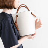 LoveFery - Handbags For Women Luxury Designer Bucket Bag PU Leather Material Party Simple Contrasting Style Small Fast Delivery