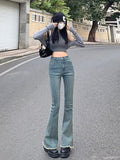 lovefery Women Pant Woman Jeans High Waist Denim Pants Wide Leg Denim Clothing Blue Jeans Vintage Quality  Fashion Straight Pants