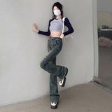 lovefery Micro Flared Pants, Spring And Autumn Pants, High Waisted Jeans, Minimalist New Style, Fashionable Harajuku Women's Trend