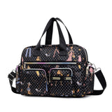 LoveFery - Ladies Messenger Bag Casual Handbag Shoulder Large Capacity Waterproof Tote Bag Flower Printed Bags Outdoor Picnic Bag For Women