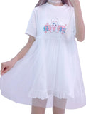 LoveFery Tiny Heart Bunny Fairycore Princessscore Dress