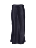 Josephine Satin Midi Skirt