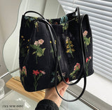 LoveFery - Luxury Brand Large Flowers Tote Bag New High-quality Fabric Women's Designer Handbag High Capacity Shoulder Bags