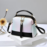 lovefery Fashion PU Leather Scalloped Shoulder Bags for Women Casual Ice Cream Color Simple Female Hand Bags Crossbody bags