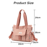 LoveFery -  New Women&#39;s Handbags Multi-layered Fashion One-shoulder Bags Casual Messenger Bag Nylon Cloth Large-capacity Ladies Handbag