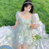 lovefery Sugar Snap Pea Fairycore Cottagecore Princesscore Dress